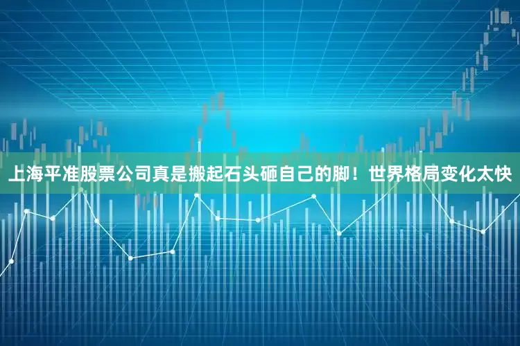上海平准股票公司真是搬起石头砸自己的脚！世界格局变化太快